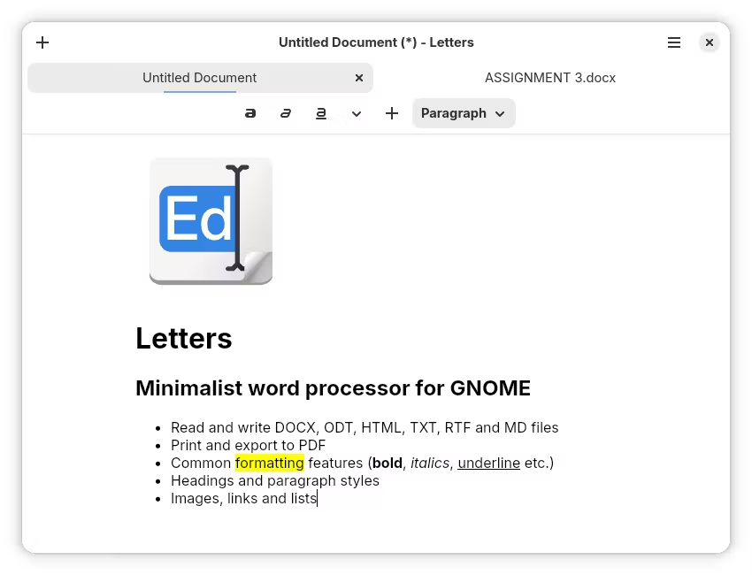 Letters