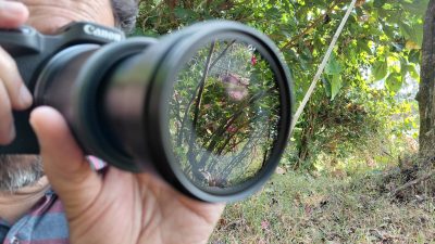 Photo of my father taking a photo in Mala, Karkala